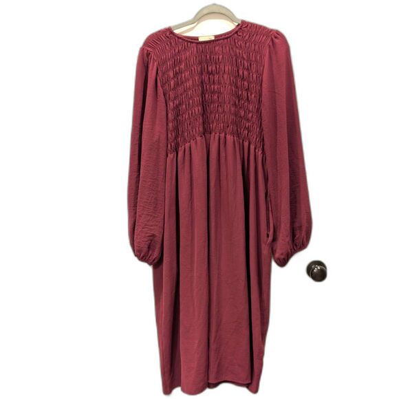 đź‘—Cotton Bleu Smocked Cottagecore Midi Dress | Curvy Fit 1X | Made in USA - Picture 2 of 7